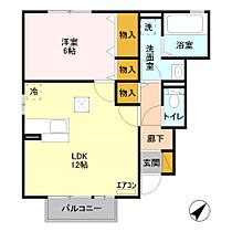 エスペランサB 102 ｜ 茨城県筑西市新治（賃貸アパート1LDK・1階・46.18㎡） その2