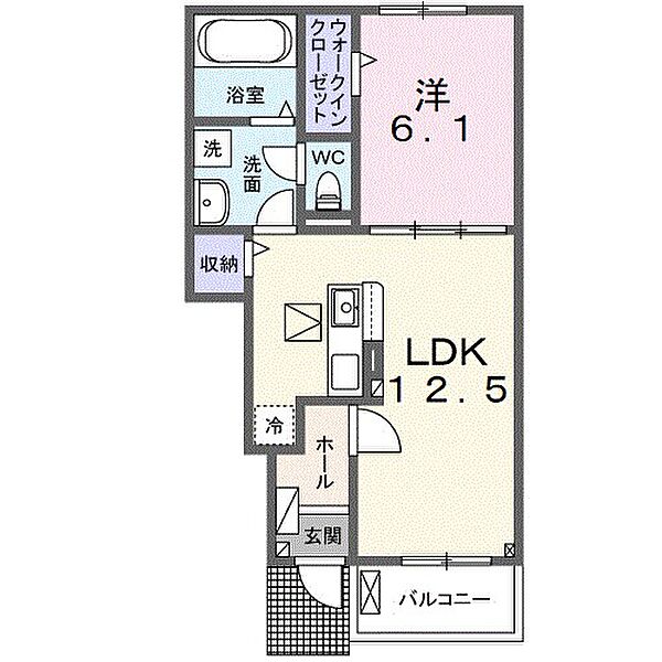 アザレアT　II 103｜茨城県取手市谷中(賃貸アパート1LDK・1階・44.70㎡)の写真 その2