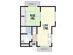 グローリーホーム福地 1LDKの間取図画像