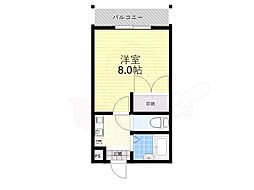 サニーウエルKIHIRA 1Kの間取図画像