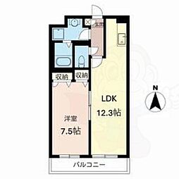 イーストステージ 1LDKの間取図画像
