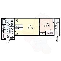 Casa Liberty Balance Third 2LDKの間取図画像