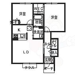 ヴィラコートA 3LDKの間取図画像