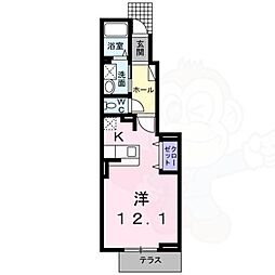 サンプラザ日之出 ワンルームの間取図画像