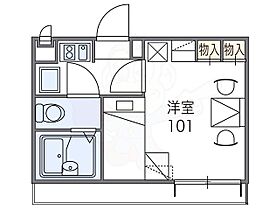 レオパレスノースウエスト橿原 207 ｜ 奈良県橿原市大垣町（賃貸アパート1K・2階・19.87㎡） その2