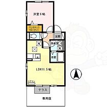 ソプラベーアA 102 ｜ 奈良県橿原市縄手町（賃貸アパート1LDK・1階・41.26㎡） その2