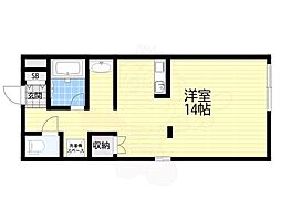 グランシャリオ ワンルームの間取図画像
