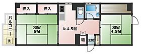 日の本ビル 604 ｜ 東京都墨田区緑3丁目13-7（賃貸マンション2K・6階・38.80㎡） その2