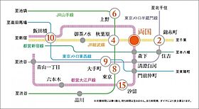 プラウドフラット両国 1003 ｜ 東京都墨田区緑1丁目2-2（賃貸マンション1LDK・10階・40.21㎡） その3