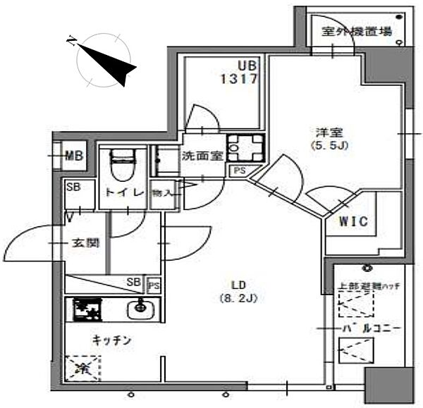 S-RESIDENCE押上Blossom 801｜東京都墨田区押上2丁目(賃貸マンション1LDK・8階・40.36㎡)の写真 その2