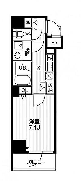 ジェノヴィア両国Ｖスカイガーデン 303｜東京都墨田区緑2丁目(賃貸マンション1K・3階・26.67㎡)の写真 その2