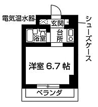 シャンテ両国 405 ｜ 東京都墨田区緑4丁目29（賃貸マンション1K・4階・17.73㎡） その2