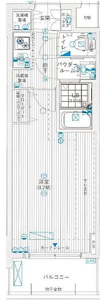 レオンコンフォート本町東 503｜大阪府大阪市中央区常盤町2丁目(賃貸マンション1K・5階・25.80㎡)の写真 その2