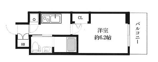 エスリード江戸堀 907｜大阪府大阪市西区江戸堀3丁目(賃貸マンション1K・9階・21.80㎡)の写真 その2