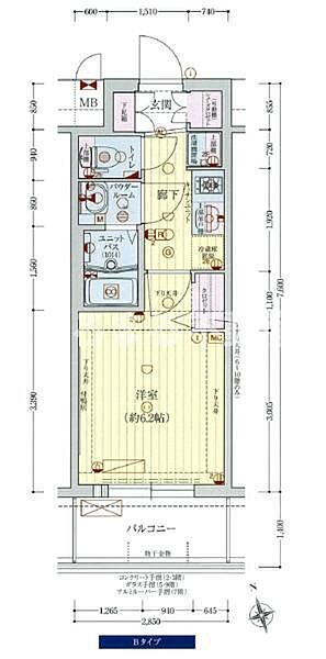 プレサンス難波インフィニティ 1014｜大阪府大阪市浪速区日本橋東2丁目(賃貸マンション1K・10階・21.66㎡)の写真 その2