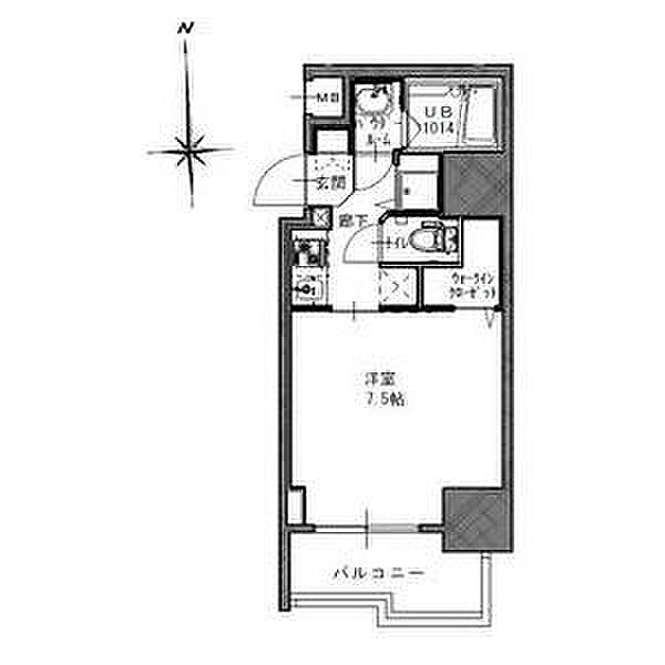 S-RESIDENCE谷町五丁目 506｜大阪府大阪市中央区谷町5丁目(賃貸マンション1K・5階・24.77㎡)の写真 その2