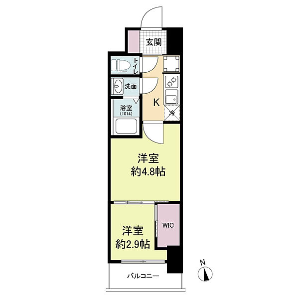 セレニテ難波グランデシュッド 410｜大阪府大阪市浪速区桜川1丁目(賃貸マンション2K・4階・24.92㎡)の写真 その2