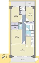 グラン・コート習志野 3LDKの間取図画像