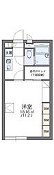 レオパレスM's加古川 1Kの間取図画像