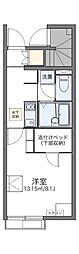 レオネクストフォルティッシモ 1Kの間取図画像