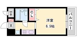 ジュネス北在家1 1Kの間取図画像