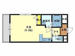ソフィア21溝之口2 ワンルームの間取図画像