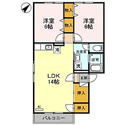 ファインステージ 2LDKの間取図画像