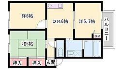 カサ・グランデA棟 3DKの間取図画像