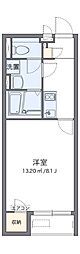 レオネクストCastle 1Kの間取図画像