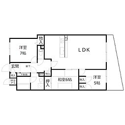 ライオンズマンション東加古川 3LDKの間取図画像