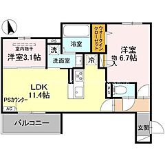 物件の間取り