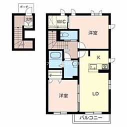 シャーメゾン播磨 2LDKの間取図画像
