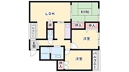 甲南アセットプランドール加古川 3LDKの間取図画像