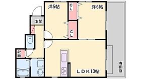 ファミーユ溝之口  ｜ 兵庫県加古川市加古川町溝之口324-4（賃貸アパート2LDK・1階・67.07㎡） その2