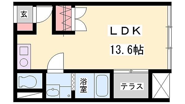 ソレイユ平野 ｜兵庫県加古川市加古川町平野(賃貸マンション1R・3階・30.78㎡)の写真 その2