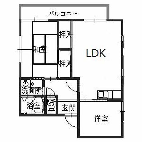 セファミ高砂 ｜兵庫県高砂市米田町島(賃貸アパート2LDK・2階・50.81㎡)の写真 その2