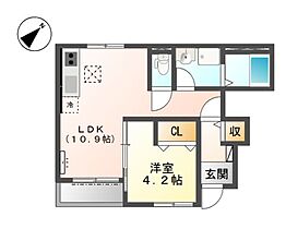 サニーテラス粟津  ｜ 兵庫県加古川市加古川町粟津（賃貸アパート1LDK・1階・37.07㎡） その2