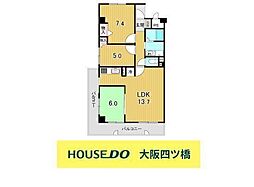 クローバーハイツ市岡 3LDKの間取図画像