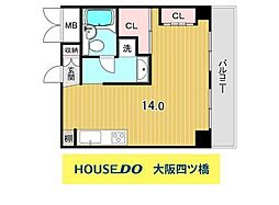 朝日プラザ高津第1 ワンルームの間取図画像