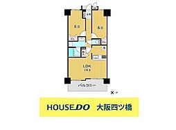 ルイシャトレ高津 2LDKの間取図画像