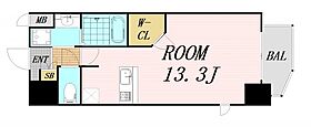 La Douceur梅田West  ｜ 大阪府大阪市北区西天満4丁目（賃貸マンション1R・13階・33.57㎡） その2