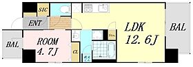 スプランディッドVIII  ｜ 大阪府大阪市淀川区加島3丁目（賃貸マンション1LDK・10階・42.00㎡） その2