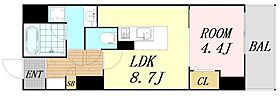 グランセジュール江坂  ｜ 大阪府吹田市広芝町（賃貸マンション1LDK・4階・36.71㎡） その2