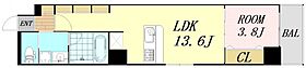 M.hills本町東  ｜ 大阪府大阪市中央区徳井町2丁目（賃貸マンション1LDK・11階・40.30㎡） その2