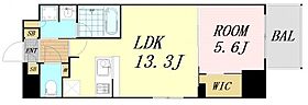 Dimus北浜  ｜ 大阪府大阪市中央区高麗橋1丁目（賃貸マンション1LDK・4階・43.97㎡） その2