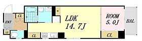 ジューム南森  ｜ 大阪府大阪市北区紅梅町（賃貸マンション1LDK・8階・48.61㎡） その2