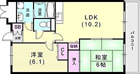 サンクレイドルカメヤマ 102 ｜ 兵庫県神戸市兵庫区松本通3丁目1-8（賃貸マンション2LDK・1階・50.53㎡） その2