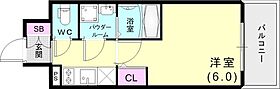 エスリード神戸兵庫駅アクアヴィラ 605 ｜ 兵庫県神戸市兵庫区駅南通1丁目1-20（賃貸マンション1K・6階・20.82㎡） その2