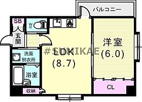 サンビルダー三宮  ｜ 兵庫県神戸市中央区浜辺通3丁目1-8（賃貸マンション1LDK・10階・35.25㎡） その2