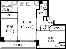 リバティ三宮 201 ｜ 兵庫県神戸市中央区旭通1丁目2-15（賃貸マンション2LDK・2階・55.00㎡） その2